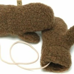 Alwero Kinder Handschoen "Gully Junior" Bark - 100% Wol - XS