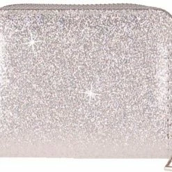 S.Y.W Meisjes Portemonnee Zilverkleurig Glitter