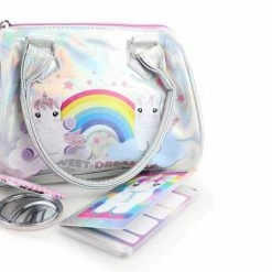 Handtas Unicorn Parelmoer + Smartphone Schrijfboekje + Make-up Spiegel – Eenhoorn Kinder Cadeauset Voor Meisjes – CBS1 -Nike winkel 550x448
