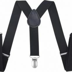 Fako Fashion® - Kinder Bretels - Kinderbretels - Effen - 65cm - Zwart