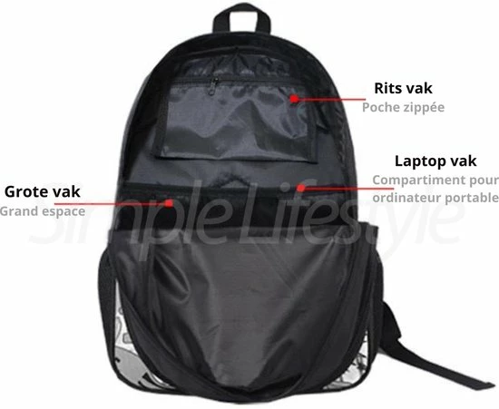 Roblox Pixel - Tas - Rugzak - Rugtas - Etui - Schooltas - 18 Liter - 3 Vakken 6 Roblox Pixel - Tas - Rugzak - Rugtas - Etui - Schooltas - 18 Liter - 3 Vakken - Afbeelding 4