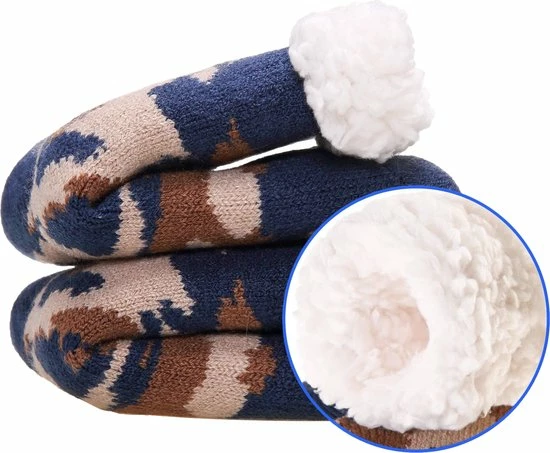 JAXY - Huissokken Dames - Verwarmde Sokken - Anti Slip Sokken - Huissokken - Bedsokken - Warme Sokken - Kerstcadeau Voor Vrouwen - Thermosokken - Dikke Sokken - Fluffy Sokken - Kerstsokken Dames En Heren - Maat 28-31 - Camo Blauw/Bruin 9 JAXY - Huissokken Dames - Verwarmde Sokken - Anti Slip Sokken - Huissokken - Bedsokken - Warme Sokken - Kerstcadeau Voor Vrouwen - Thermosokken - Dikke Sokken - Fluffy Sokken - Kerstsokken Dames En Heren - Maat 28-31 - Camo Blauw/Bruin - Afbeelding 7