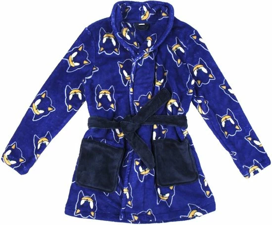 Sonic The Hedgehog Badjas Blauw 3 Sonic The Hedgehog Badjas Blauw