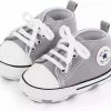 WUNO Baby Schoenen - Pasgeboren Babyschoenen - Meisjes/jongens - Eerste Baby Schoentjes 6-12 Maanden - Zachte Zool Antislip - Baby Slofjes 12cm