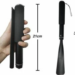 TammaT - Schoenlepel - Premium Kwaliteit - Orthopedische Uitschuifbare Schoenlepel - Schoentrekker - Extra Lang - Aluminium - Verstelbaar Tot 95 Cm – RVS – Zacht Handvat - INCLUSIEF Opbergzakje -Nike winkel 550x456