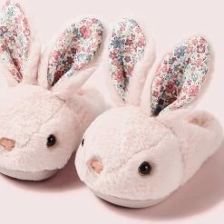 Merkloos 2022 Zachte Kinder Sloffen Kinderen Pantoffels Meisjes Dieren Konijn Slippers Roze Maat 26-27