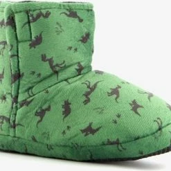 Thu!s Hoge Kinder Dino Pantoffels - Groen - Maat 32/33 - Sloffen