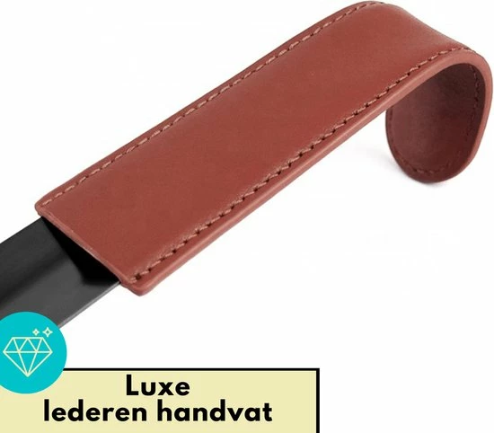 Lynnz® Schoenlepel Lang Zwart Metaal RVS 42 Cm - Met Leren Handgreep - Stevig Leer - Schoentrekker - Schoen Lepel - Schoenlepels 5 Lynnz® Schoenlepel Lang Zwart Metaal RVS 42 Cm - Met Leren Handgreep - Stevig Leer - Schoentrekker - Schoen Lepel - Schoenlepels - Afbeelding 3