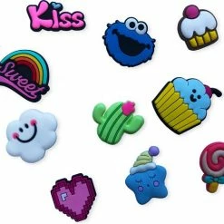 Merkloos Charms Voor Crocs - Accessoires Voor Crocs - 10 Willekeurige Pins - Meisjes
