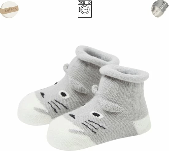 Merkloos Babysokken - Poesje - Katoen - Antislip - 0-12 Maanden - Babysokjes - Baby Slofjes - Kraamcadeau - Baby Cadeau 3 Merkloos Babysokken - Poesje - Katoen - Antislip - 0-12 Maanden - Babysokjes - Baby Slofjes - Kraamcadeau - Baby Cadeau