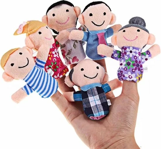 LOUZIR 6 Stuks Vingerpoppetjes Gezin - Familie Vinger Poppetjes - Finger Puppets 3 LOUZIR 6 Stuks Vingerpoppetjes Gezin - Familie Vinger Poppetjes - Finger Puppets