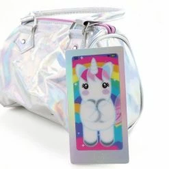 Handtas Unicorn Parelmoer + Smartphone Schrijfboekje + Make-up Spiegel – Eenhoorn Kinder Cadeauset Voor Meisjes – CBS1 -Nike winkel 550x514