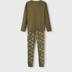 NAME IT NKMNIGHTSET OLIVE NIGHT DINO NOOS Jongens Pyjama - Maat 146/152 -Nike winkel 550x515 10