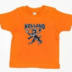 T-shirt Oranje Holland Met Leeuw Baby| WK Voetbal Qatar 2022 | Nederlands Elftal Babyshirt | Nederland Supporter | Holland Souvenir | Maat 68