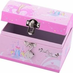 Merkloos Sieradenkistje Prinsessen Roze Met Slot - Roze Juwelendoosje Met Fee