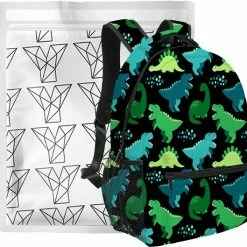 YONO Kinder Rugzak Dino - Rugtas Voor Jongens En Meisjes - Kleuter - Peuter - Schooltas Basisschool - 7.5 L - Dinosauraus Groen -Nike winkel 550x529 1