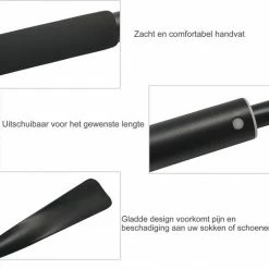 TammaT - Schoenlepel - Premium Kwaliteit - Orthopedische Uitschuifbare Schoenlepel - Schoentrekker - Extra Lang - Aluminium - Verstelbaar Tot 95 Cm – RVS – Zacht Handvat - INCLUSIEF Opbergzakje -Nike winkel 550x530