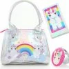 Handtas Unicorn Parelmoer + Smartphone Schrijfboekje + Make-up Spiegel – Eenhoorn Kinder Cadeauset Voor Meisjes – CBS1 -Nike winkel 550x531 1