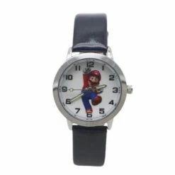 12Getit Mario Kinderhorloge Zwart Bandje