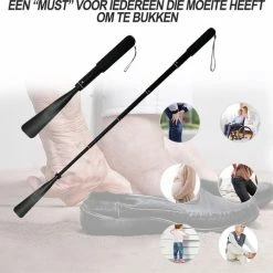 TammaT - Schoenlepel - Premium Kwaliteit - Orthopedische Uitschuifbare Schoenlepel - Schoentrekker - Extra Lang - Aluminium - Verstelbaar Tot 95 Cm – RVS – Zacht Handvat - INCLUSIEF Opbergzakje -Nike winkel 550x537