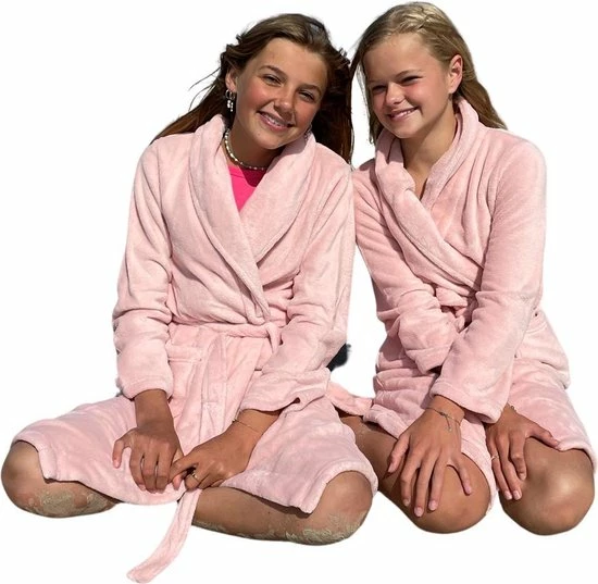 Relax Company Kinderbadjas Fleece - Oudroze - Meisjes Ochtendjas Maat 134/140 7 Relax Company Kinderbadjas Fleece - Oudroze - Meisjes Ochtendjas Maat 134/140 - Afbeelding 5