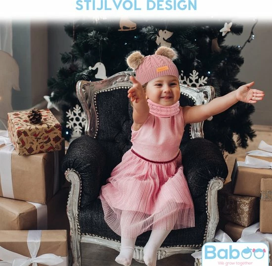 Baboo Baby Muts & Sjaal - Baby Kleding Jongens En Meisjes - Winter Kinderkleding - 0 Tot 2 Jaar - Onesize - Wit 8 Baboo Baby Muts & Sjaal - Baby Kleding Jongens En Meisjes - Winter Kinderkleding - 0 Tot 2 Jaar - Onesize - Wit - Afbeelding 6