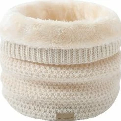 Colsjaal / Nekwarmer Crème | Gebreid - Teddy Voering | Fashion Favorite