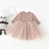 NNJXD Baby Jurk / Meisjes Jurk / Prinsessenjurk / Taupe / Roze / Tule / Sterretjes/ Sterren/ Goud / Partyjurk / Feestjurk / 1 Jaar / Maat 80 -Nike winkel 550x544 4