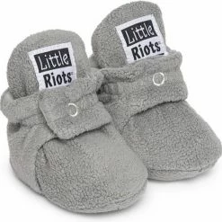 Little Riots - Babyslofjes - Antislip - Fleece Stepper - Grijs - Slofjes Voor Je Baby, Dreumes En Peuter Voor Jongens En Meisjes - 18-24 Maanden (14cm) - Schoenmaat 22-23 -Nike winkel 550x545 4