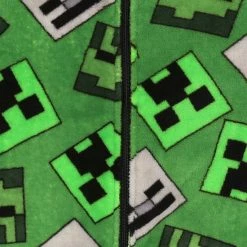 Minecraft - Eendelige Pyjama / Jumpsuit Voor Jongens, Groen, Rits, Onesie / 134-140 -Nike winkel 550x550 101