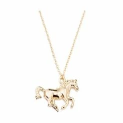 Fashion Favorite Paard Ketting | Goudkleurig | 45 + 5 Cm