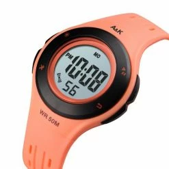 A&K Digitale Kinderhorloge | Waterdicht | Stopwatch | LED Verlichting | Stopwatch | Sport Watch Kids | Oranje + Geschenkdoosje -Nike winkel 550x550 130