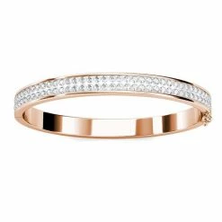 Yolora Kids Bangle Armband - Kalpa Camaka Kristallen - Rosé Kleurig - 18K Roségoud Verguld - Kind - Meisjes Armbandje Rose Gold - Sieraden Kinderen - Luxe Giftbox - Geschenkdoos - Cadeau Doos - Geschenkverpakking - Mooie Cadeauverpakking