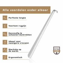 Schoenlepel - Schoenlepel Lang - 58cm - RVS - Extra Sterk - Baulk® -Nike winkel 550x550 253