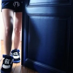 Merkloos Sneakers Sloffen/pantoffels Blauw/zwart/wit Voor Dames LG (39-41,5) -Nike winkel 550x550 323