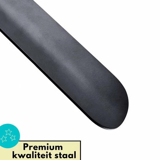 Lynnz® Schoenlepel Lang Zwart Metaal RVS 42 Cm - Met Leren Handgreep - Stevig Leer - Schoentrekker - Schoen Lepel - Schoenlepels 4 Lynnz® Schoenlepel Lang Zwart Metaal RVS 42 Cm - Met Leren Handgreep - Stevig Leer - Schoentrekker - Schoen Lepel - Schoenlepels - Afbeelding 2