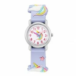 Kinderhorloge Eenhoorn/Unicorn - Lila | Kunststof/Plastic | Ø 20 Mm | Fashion Favorite