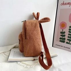 MINIIYOU Konijnen Teddy Rugzak - Bruin -Nike winkel 550x551 4