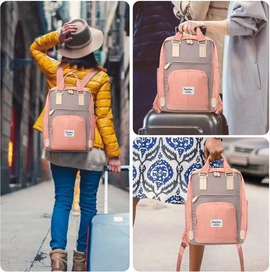 YAMTION Boektentas - Modieuze Rugzak Dames/meisjes - Ideaal Voor School - Draagrugzak Met Laptopvak Voor 15,6 Inch Laptop - Ideaalvoor Universiteit, Reizen, Vrije Tijd En Werk 8 YAMTION Boektentas - Modieuze Rugzak Dames/meisjes - Ideaal Voor School - Draagrugzak Met Laptopvak Voor 15,6 Inch Laptop - Ideaalvoor Universiteit, Reizen, Vrije Tijd En Werk - Afbeelding 6