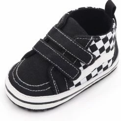 Baby-slofje.nl Stoere Hoge Baby Schoenen - Babysneakers Van Baby-Slofje - Zwart Maat 19 ( 13 Cm)
