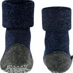 FALKE Cosyshoe Slofsokken Voor Meisjes En Jongens Comfortabel Warm Winter Antislip Ondoorzichtig Zacht Mid-rise Met Vilten Zool Zonder Motief Met Noppen Merinowol Blauw Kinderen Sokken - Maat 31-32 -Nike winkel 550x557 6