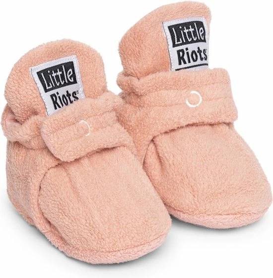 Little Riots - Babyslofjes - Antislip - Fleece Stepper - Oud Roze - Slofjes Voor Je Baby, Dreumes En Peuter Voor Jongens En Meisjes - 6-12 Maanden (11,5cm) - Schoenmaat 18-19 4 Little Riots - Babyslofjes - Antislip - Fleece Stepper - Oud Roze - Slofjes Voor Je Baby, Dreumes En Peuter Voor Jongens En Meisjes - 6-12 Maanden (11,5cm) - Schoenmaat 18-19 - Afbeelding 2