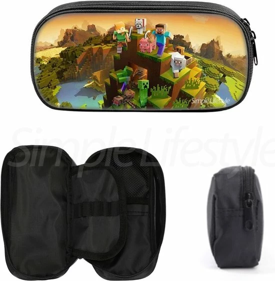 Roblox Pixel - Tas - Rugzak - Rugtas - Etui - Schooltas - 18 Liter - 3 Vakken 8 Roblox Pixel - Tas - Rugzak - Rugtas - Etui - Schooltas - 18 Liter - 3 Vakken - Afbeelding 6