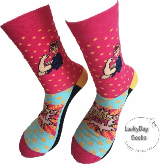 Merkloos Verjaardag Cadeau - Moederdag Cadeau - Moeder Sokken -Moederdag - Mama Best Mom Sokken - Mismatch Sokken - Leuke Sokken - Vrolijke Sokken - Luckyday Socks - Sokken Met Tekst - Aparte Sokken - Socks Waar Je Happy Van Wordt - Maat 36-40 4 Merkloos Verjaardag Cadeau - Moederdag Cadeau - Moeder Sokken -Moederdag - Mama Best Mom Sokken - Mismatch Sokken - Leuke Sokken - Vrolijke Sokken - Luckyday Socks - Sokken Met Tekst - Aparte Sokken - Socks Waar Je Happy Van Wordt - Maat 36-40 - Afbeelding 2