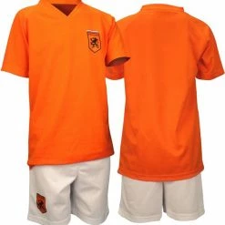 Merkloos Voetbalset Supporter - Junior - Oranje/Wit - 104