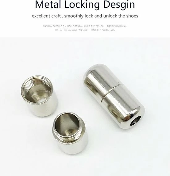 ProtectSupply - Elastische Veters - Schoenveters - Veters - Niet Meer Strikken - Wit 5 ProtectSupply - Elastische Veters - Schoenveters - Veters - Niet Meer Strikken - Wit - Afbeelding 3