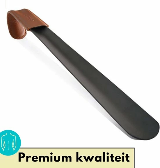 Lynnz® Schoenlepel Lang Zwart Metaal RVS 42 Cm - Met Leren Handgreep - Stevig Leer - Schoentrekker - Schoen Lepel - Schoenlepels 3 Lynnz® Schoenlepel Lang Zwart Metaal RVS 42 Cm - Met Leren Handgreep - Stevig Leer - Schoentrekker - Schoen Lepel - Schoenlepels