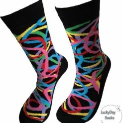 Merkloos Verjaardag Cadeautje Voor Hem En Haar - Honden Afbeelding - Bulldog Sokken - Leuke Sokken - Vrolijke Sokken - Luckyday Socks - Sokken Met Tekst - Aparte Sokken - Socks Waar Je Happy Van Wordt - Maat 36-41