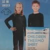 Merkloos Kinder Thermo Shirt Zwart - Lange Mouw - Maat 92/98 - Thermoshirt Unisex Extra Warm En Zacht