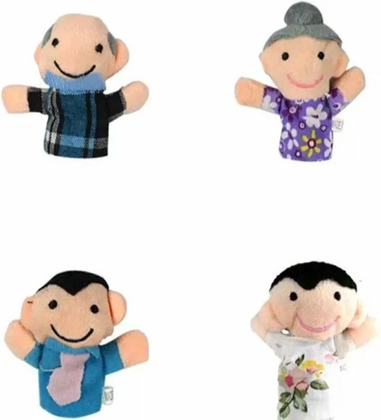 LOUZIR 6 Stuks Vingerpoppetjes Gezin - Familie Vinger Poppetjes - Finger Puppets 7 LOUZIR 6 Stuks Vingerpoppetjes Gezin - Familie Vinger Poppetjes - Finger Puppets - Afbeelding 5